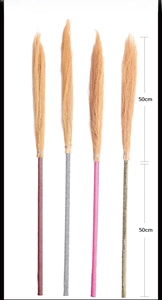 Set of 4 glitter witch brooms for Halloween cosplaying with 100cm total length dimension