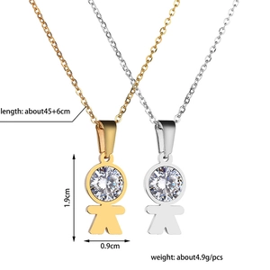 Dibujo técnico detallado de collares de oro y plata con dimensiones precisas
