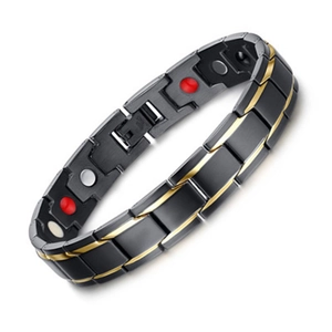Men Women Magnetic Therapy Bracelet 316L Stainless Steel Link Chain Bio Magnet Energy Health Jewelry Fashion Accessory