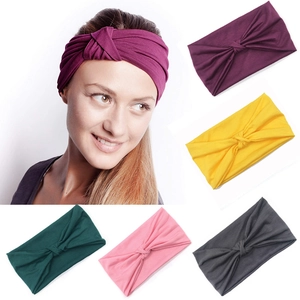 Collage of elastic sequin headbands for girls in purple, yellow, green, pink, and grey