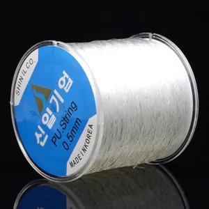 Round Crystal Elastic Beading Cord PU String For DIY Bracelet Necklace Jewelry Making High Stretch Durable Clear Brown Black