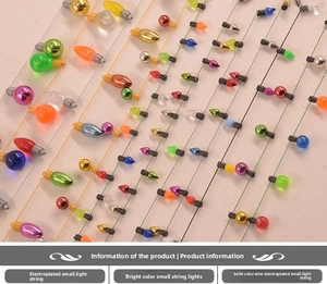 Close-up of multicolored plastic electroplated decorative bulbs for festive ornaments
