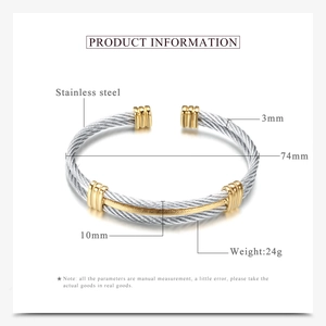 Detailed size chart for 10mm woven stainless steel bracelet with dimensions and weight