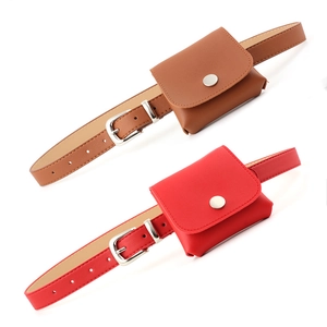 Sac Banane en Similicuir pour Femme Avec Boucle à Ardillon Réglable Couleur Unie Sac de Taille Mode Simple Ceinture Décorative pour Robe Chemise Accessoire Femme