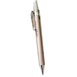 Champagnerfarbener Metalldruckbleistift 0,7 mm für Schreiben und Zeichnen auf weißem Grund