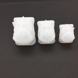 Three sizes of French Bulldog silicone molds for DIY resin and plaster crafts