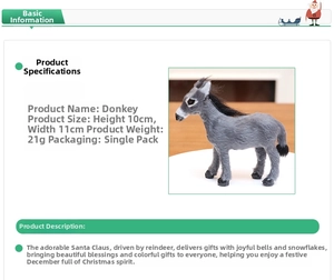 Detailed view of plush simulated grey reindeer ornament measuring 10x11cm for decor