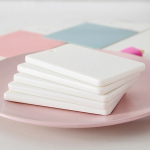 ABS Plastic Card Sleeve Plain Solid Color ID Holder Students Bus Cards DIY Drawing Protective Shell