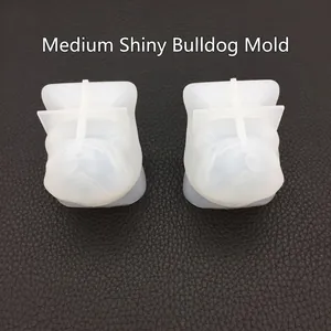 French Bulldog Head Silicone Mold 3D Mirror Surface For DIY Resin Casting Candle Soap Aromatherapy Plaster