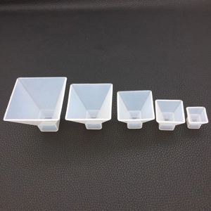 Set of five pyramid silicone molds in varying sizes for resin DIY craft projects