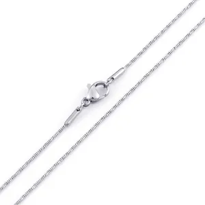 Minimalist Snake Bone Chain Necklace Titanium Steel Versatile Multi Color Fashion Jewelry With Lobster Clasp
