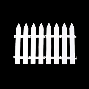 Christmas Tree Fence Plastic White Picket Interlocking Decorative For Holiday Party Home Garden Decor DIY