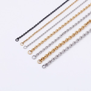 Chaînes en métal poli en or, argent et noir pour la création de bijoux DIY et artisanat