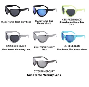 Collection de lunettes de soleil de sport Y2K aux lignes fluides et verres variés