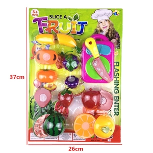 Set di giocattoli educativi di frutta da tagliare per bambini con coltello e tagliere