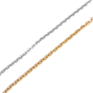 Minimalist Rolo Chain Necklace Stainless Steel With Lobster Clasp Adjustable Extension Chain Polished Link Jewelry For Women Men
