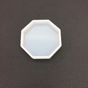 Octagon silicone mold for DIY resin coasters and plaster crafts with glossy finish