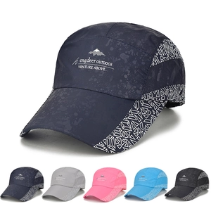 Casquette De Baseball À Séchage Rapide Sport En Plein Air Respirant Mince Réglable Imprimé Géométrique Course Randonnée Unisexe