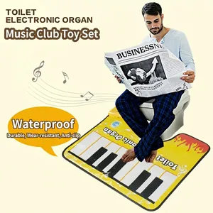 Toilet Piano Mat Electronic Organ Musical Rug Bathroom Potty Time Fun Novelty Creative Gift For Family Adults Kids