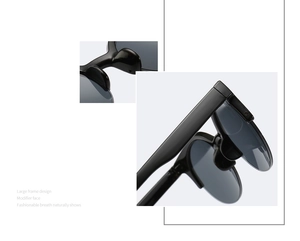 Detail view of large cat-eye sunglasses featuring comfortable nose pads and sleek hinges