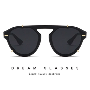 Retro Sunglasses Irregular PC Frame AC Lens Metal Rivets UV400 Protection Vintage Fashion Oversized Eyewear Women Men