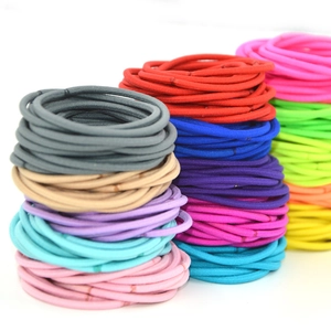 Nylon Hair Ties High Elastic Seamless Hair Bands Colorful Candy Colors Hair Accessories For Children And Women