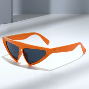 Triangle Sunglasses Trendy Cat Eye Geometric UV400 Protection PC Frame Streetwear Party Eyewear For Men Women