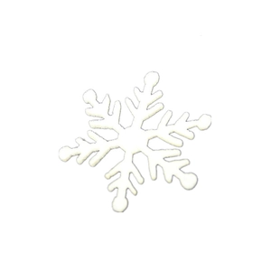 5CM white laser felt snowflake ornament for Christmas tree and wreath decoration