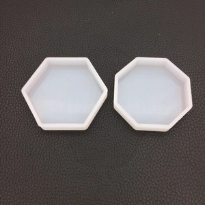 Set of hexagonal and octagonal silicone molds for resin casting and DIY crafts