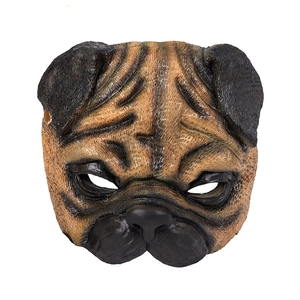 Realistic latex pug dog mask for Halloween costumes and party cosplay props