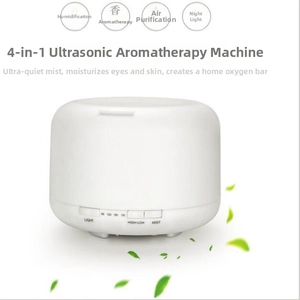 Control panel of ultrasonic humidifier showing timer settings and light spray buttons