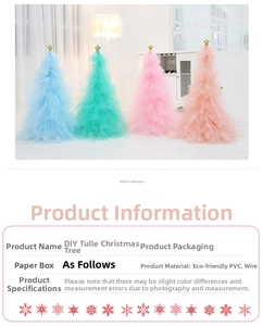 Close-up of DIY mesh Christmas tree materials made from eco-friendly PVC and iron wire