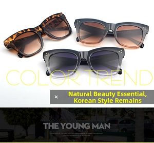 Detail view of vintage square sunglasses frames showing metallic rivets and model KD9768