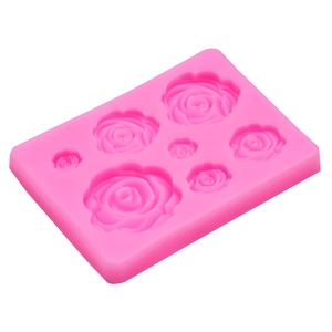 Moule rose en silicone à 6 roses pour chocolat fondant et fabrication de savon
