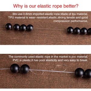 Strong 0.8mm TPU elastic cord comparison for beaded jewelry and natural stone bracelets