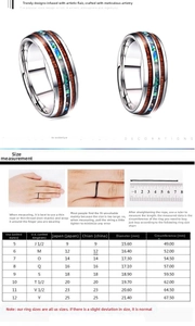 Comprehensive ring size chart and measurement guide for dragon pattern steel jewelry