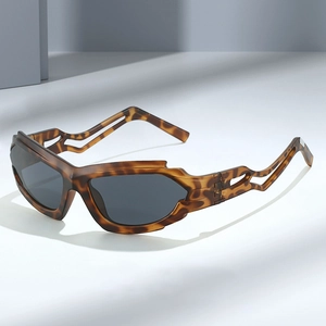 Lunettes De Soleil Futuristes Punk PC Branches À Vagues Creuses UV400 Y2K Cyberpunk Pour Hommes Femmes Mode Extérieure