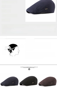 Size chart for knit beret showing 55-60cm circumference and measurement guide