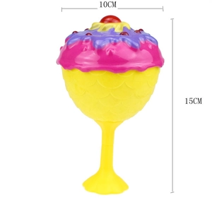 Princess cupcake doll toy in ice cream cup shape with scented design 15cm height
