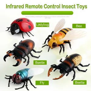 Realistisch infrarood op afstand bestuurbaar insectenspeelgoed met lieveheersbeestje en bij