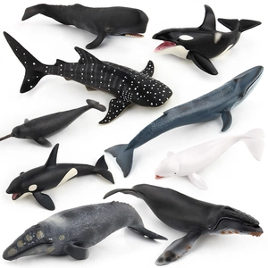 Simulation Ocean Animal Whale Shark Figures Realistic Marine Life PVC Plastic Educational Science Toy Kids Gift