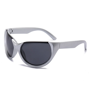 Lunettes De Soleil De Sport Y2K Protection UV400 Monture PC Coupe-Vent Futuriste Cyber Punk Pour Cyclisme Extérieur Hommes Femmes