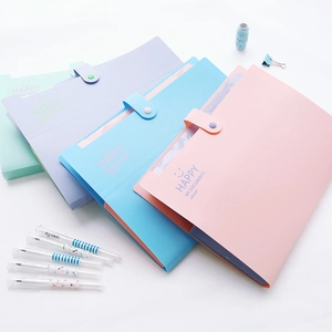 Organizer a soffietto 12 tasche colori pastello per documenti ufficio e scuola