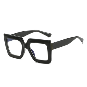 Oversized Square Glasses PC Frame Anti Blue Light Clear Lens Retro Fashion Eyewear For Women Men Unisex