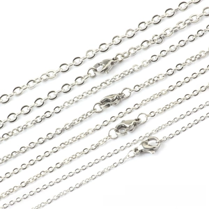 Detail of stainless steel NK3:1 link chains with lobster clasps for hip hop jewelry