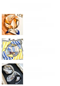 Comparison of digital and hand-printed luxury silk scarves in diamond and long shapes