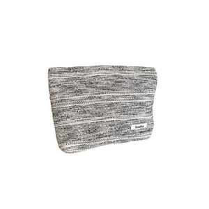 Bolsa de maquillaje grande con textura de mariposa y tejido jacquard para viaje y aseo