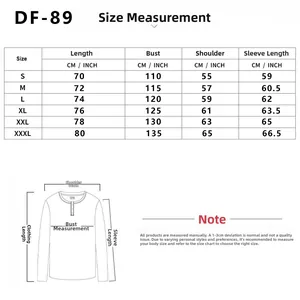 Size guide for men hoodie showing detailed measurements for length, chest, and sleeves