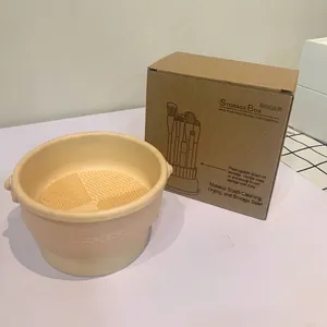 Silicone makeup brush cleaning bowl and drying rack with storage box packaging