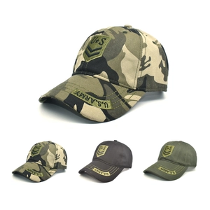 Casquette De Baseball En Coton Camouflage Style Militaire Tactique Brodé Extérieur Pêche Randonnée Chapeau Réglable Pour Hommes Femmes